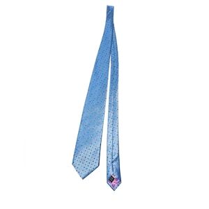 JOSIAH FRANCE Stylish Blue Polka Dot Tie
